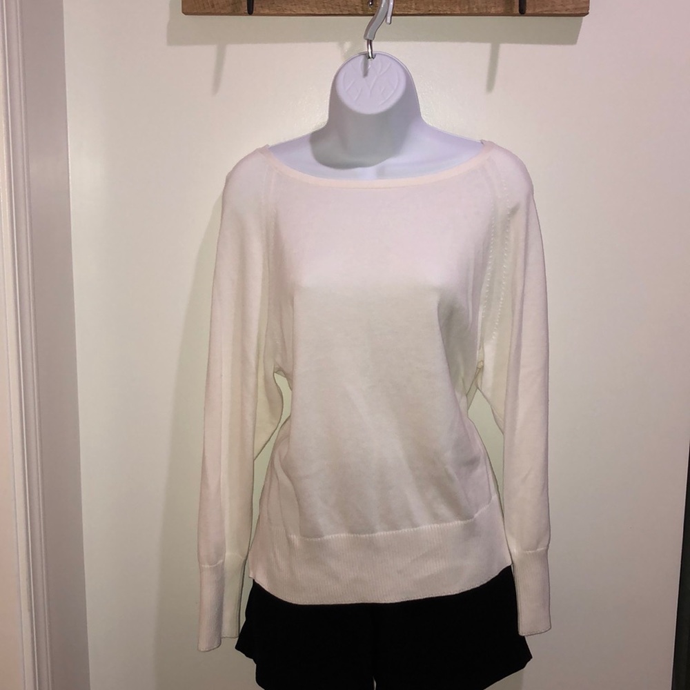 NWT Off white boatneck sweater
